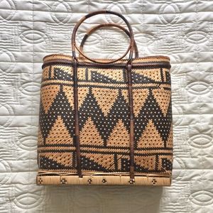 Wicker Tote Bag